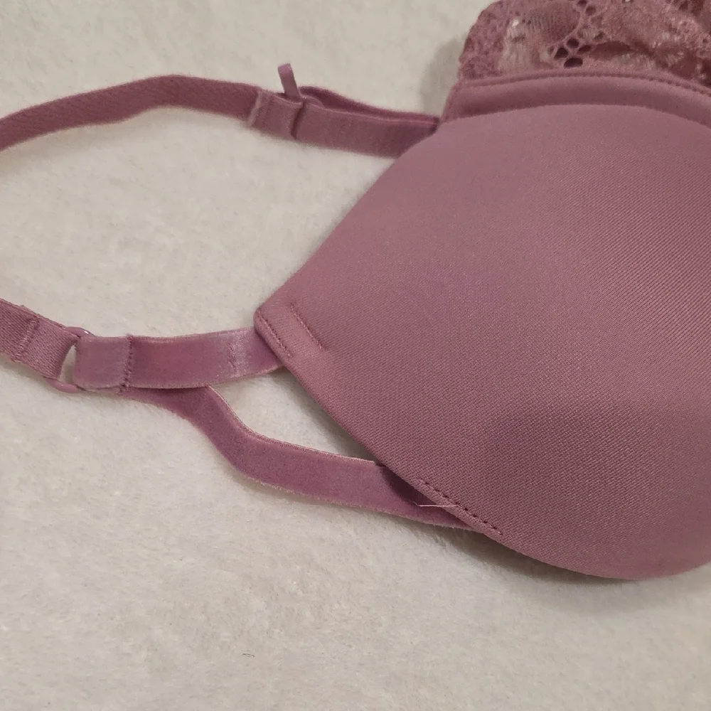 La SENZA Lace Trimmed Bra in Dusty Pink - Picture 5 of 7